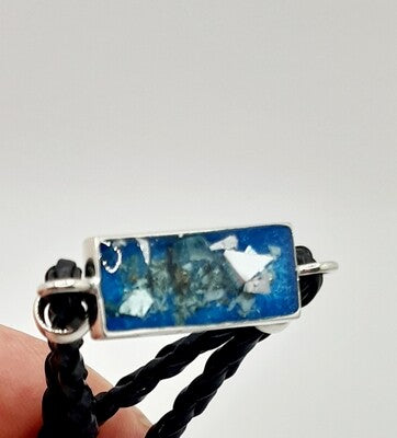 Kamlay Bracelet - Unisex Real Leather and Sterling Silver Bracelet