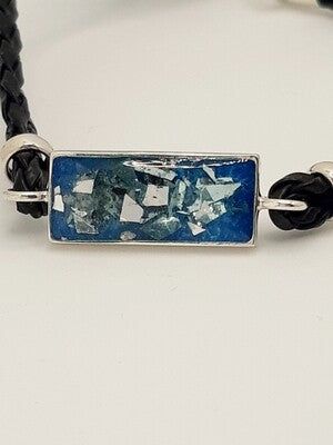 Kamlay Bracelet - Unisex Real Leather and Sterling Silver Bracelet