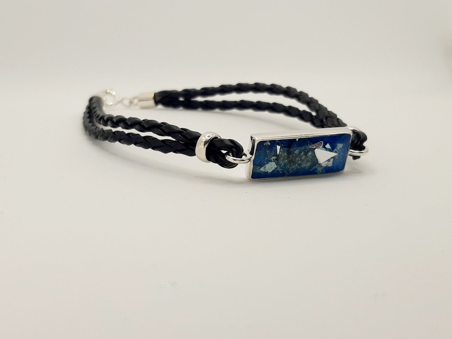 Kamlay Bracelet - Unisex Real Leather and Sterling Silver Bracelet
