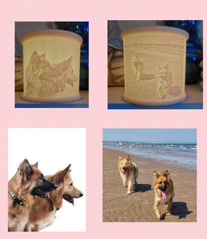 Personalised Lithophane Tealight Holder