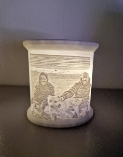 Personalised Lithophane Tealight Holder