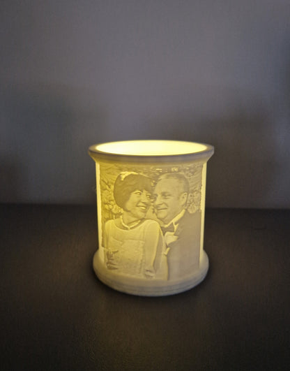 Personalised Lithophane Tealight Holder