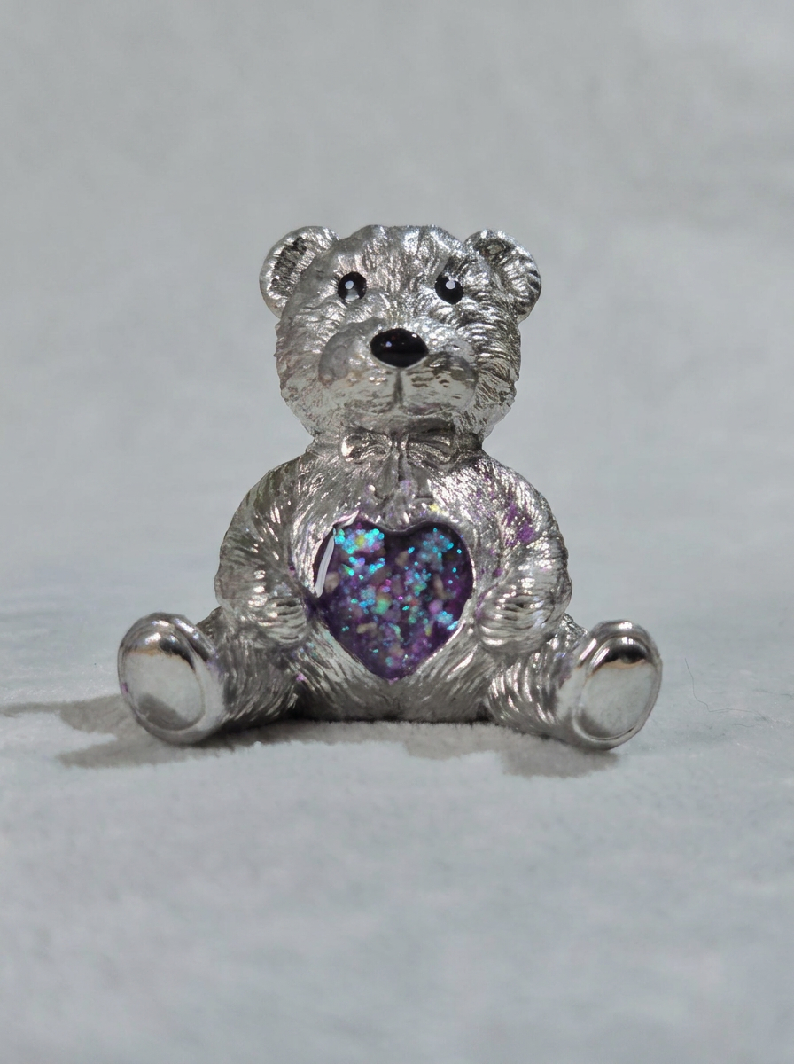 Teddy Memory Bear - Stainless Steel