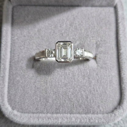 Jasmine Emerald Cut Ring