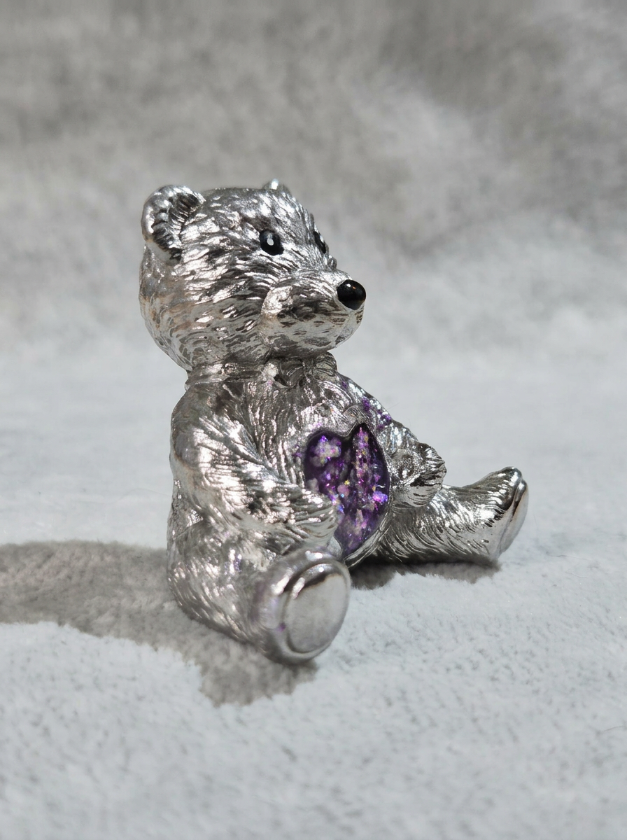 Teddy Memory Bear - Stainless Steel