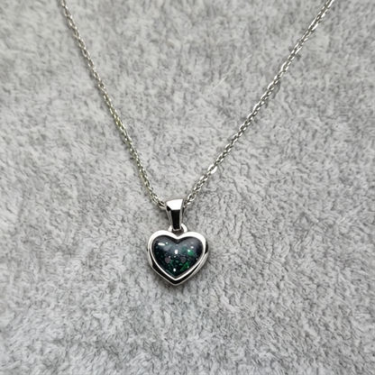 Mini Heart Pendant - Silver Stainless Steel