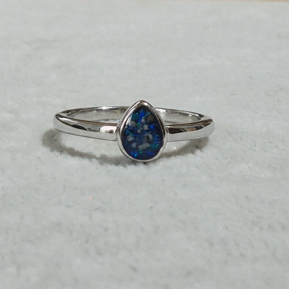 Teardrop Ring - Silver Stainless Steel
