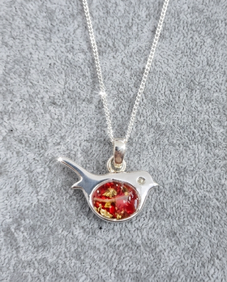 Noelle - Keepsake Robin Necklace