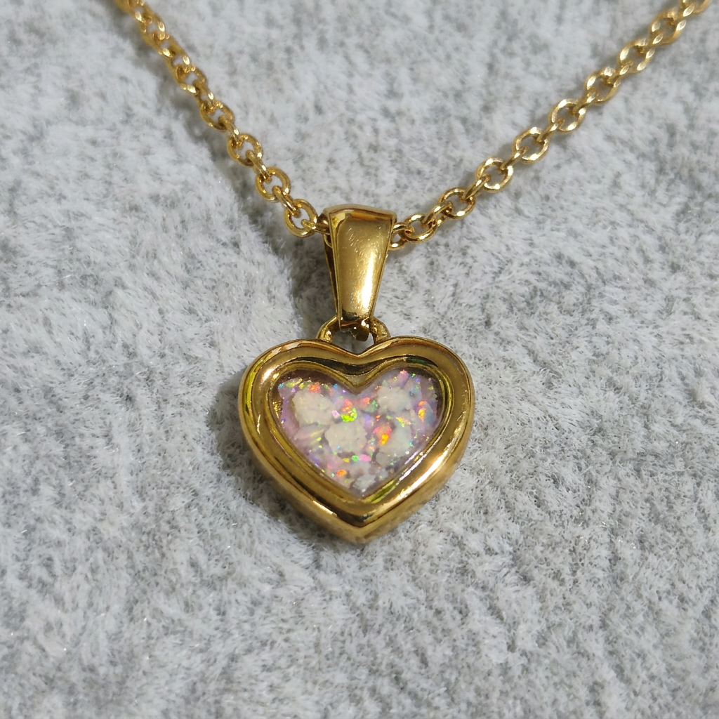 Mini Heart Pendant - PVD 18ct Gold Stainless Steel