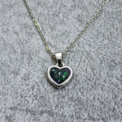 Mini Heart Pendant - Silver Stainless Steel