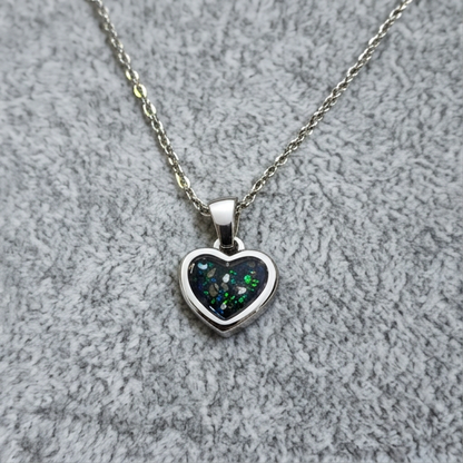 Mini Heart Pendant - Silver Stainless Steel