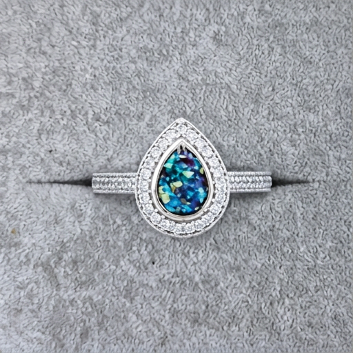 Amelia - Diamante Teardrop Ring
