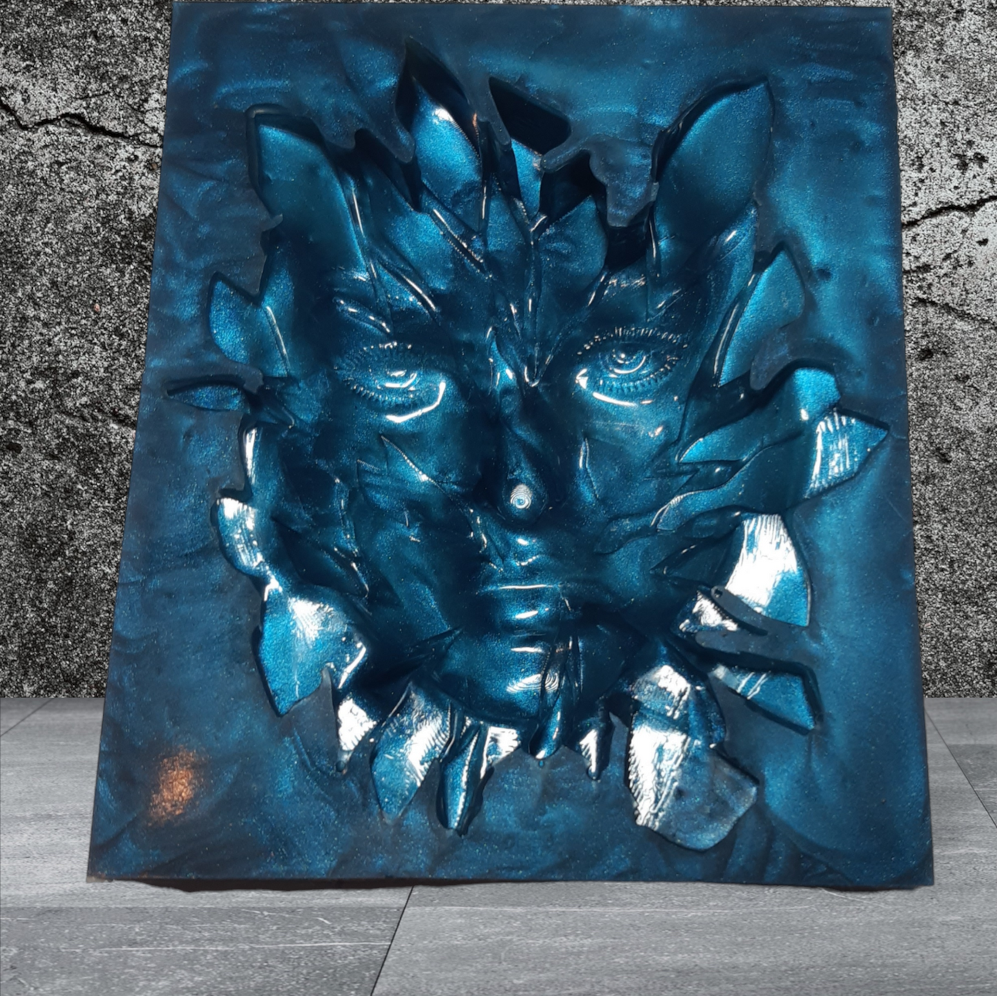 3D Shattered Face Silicone Mould