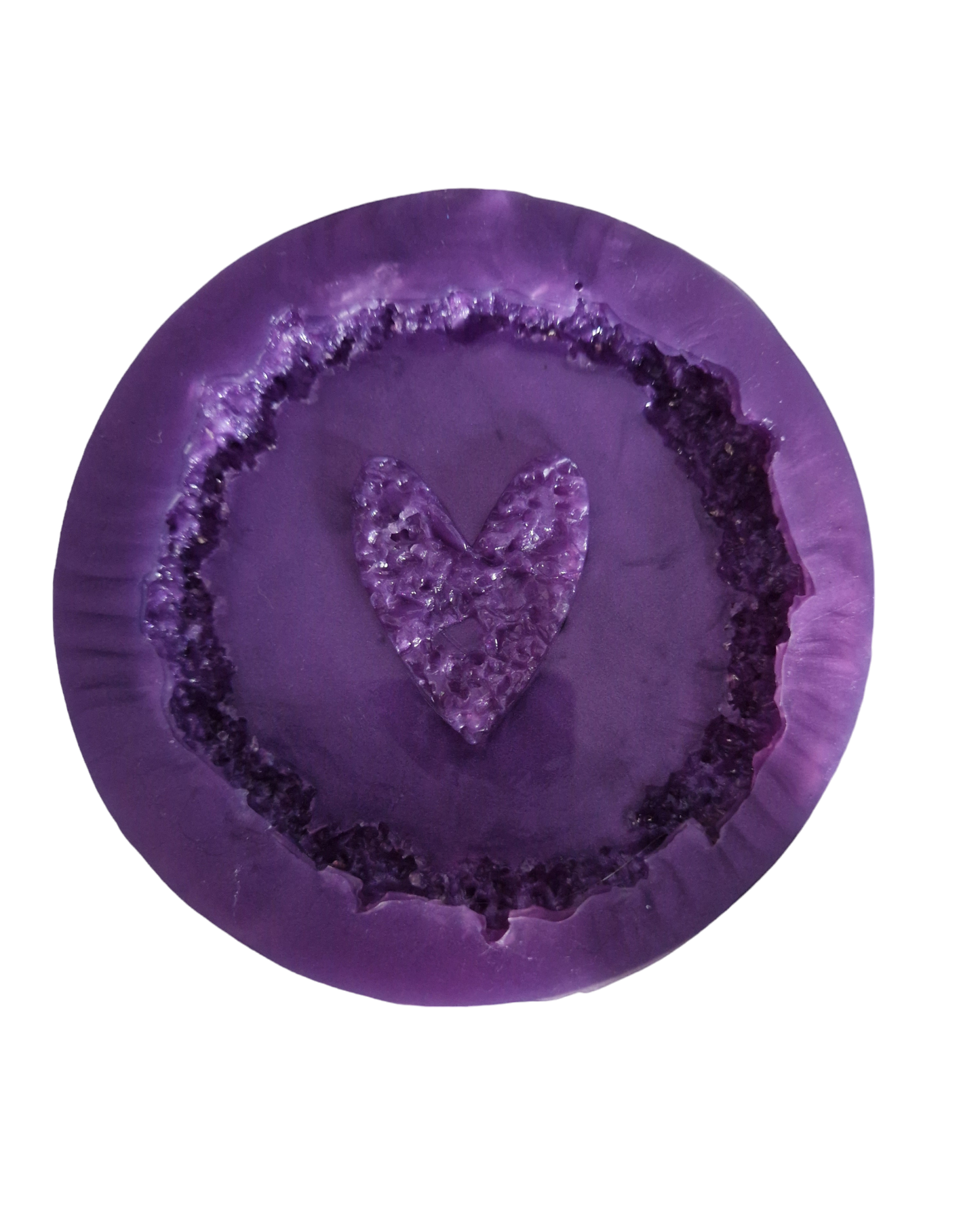 Druzy Heart Coaster Mould