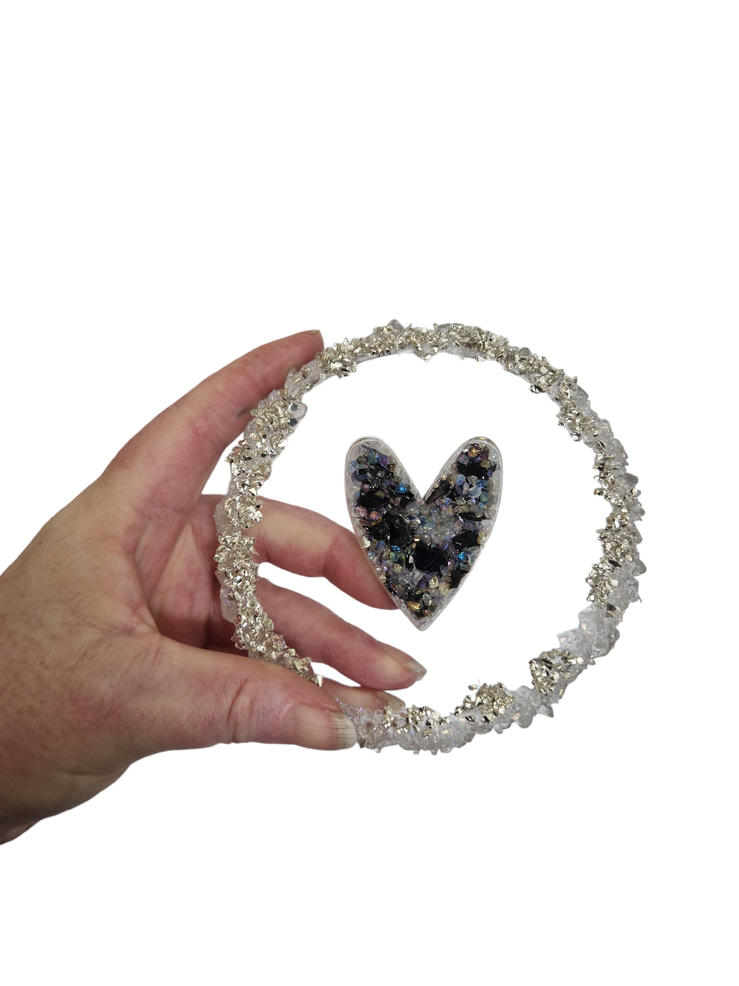 Druzy Heart Coaster Mould