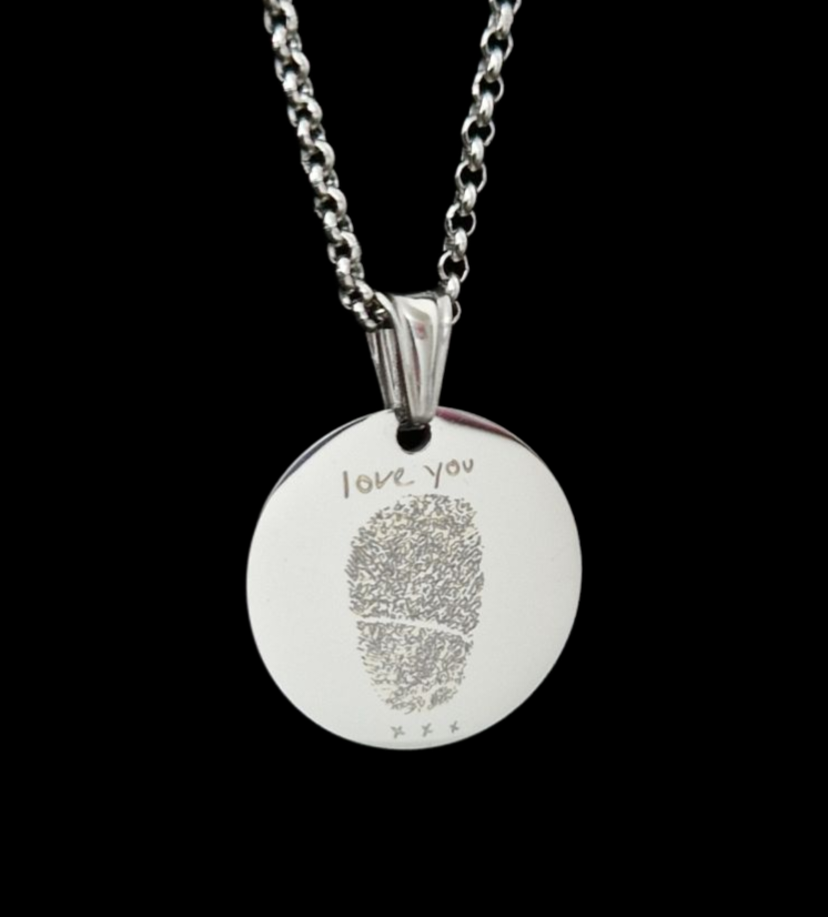 Carmela - Round Fingerprint Necklace