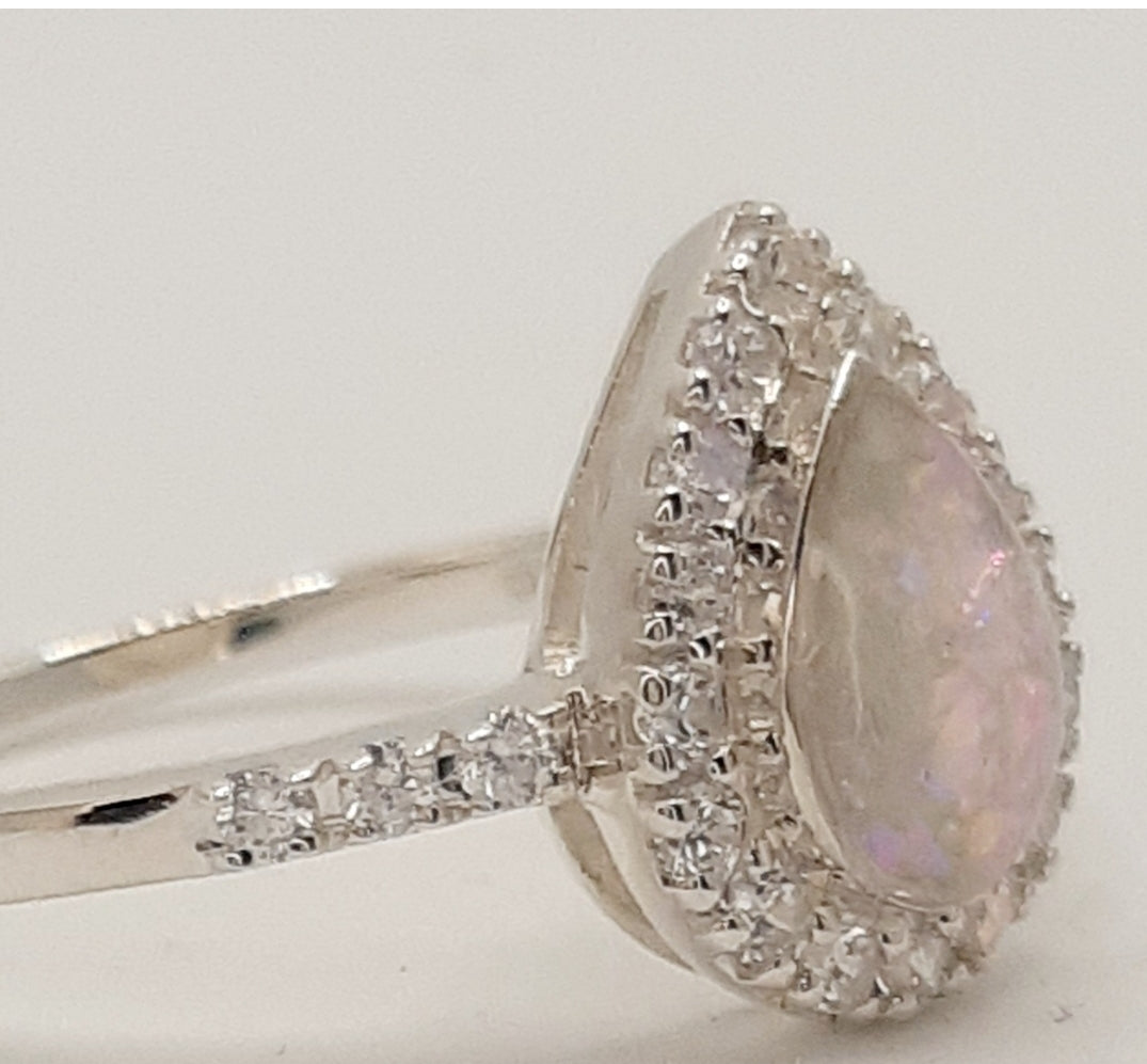 Amelia - Diamante Teardrop Ring