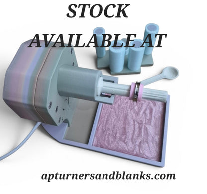 STOCK AVAILABLE at apturnersandblanks.com-  Compact Mini Ring Turner - Registered Design