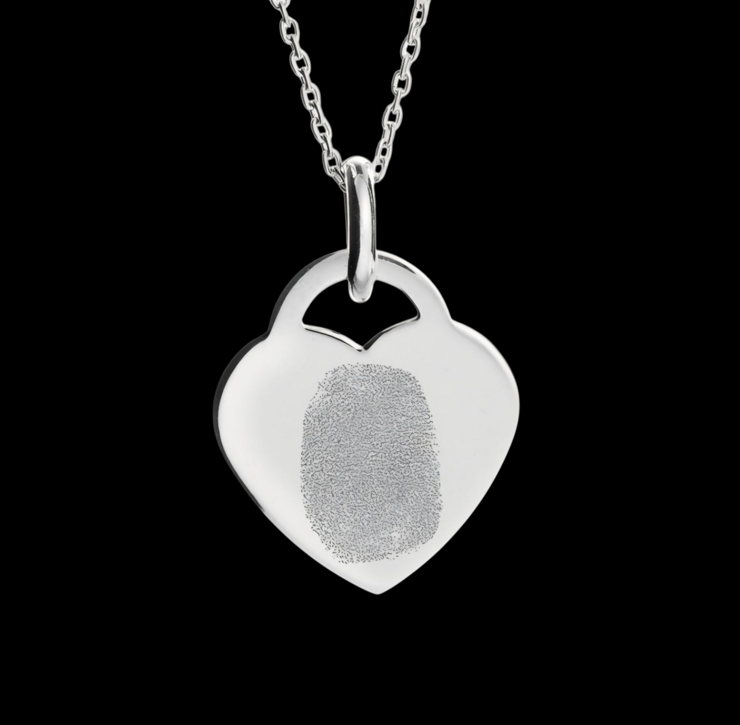 Katherine - Heart Fingerprint Necklace