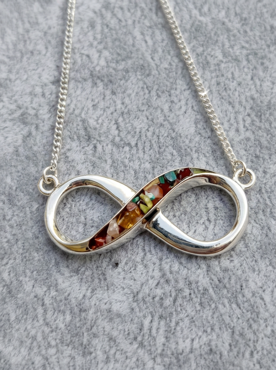 Ruby - Infinity Keepsake Necklace