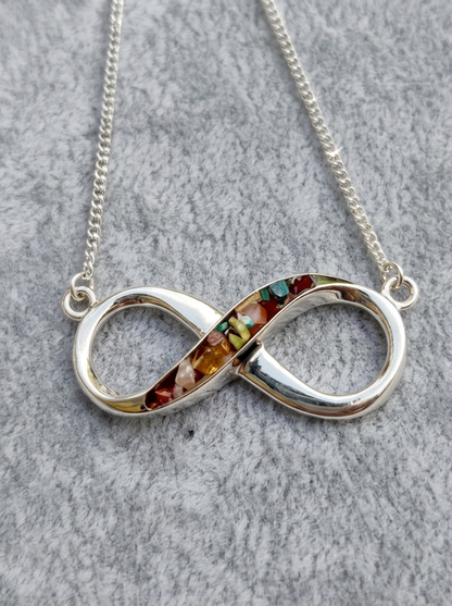 Ruby - Infinity Keepsake Necklace