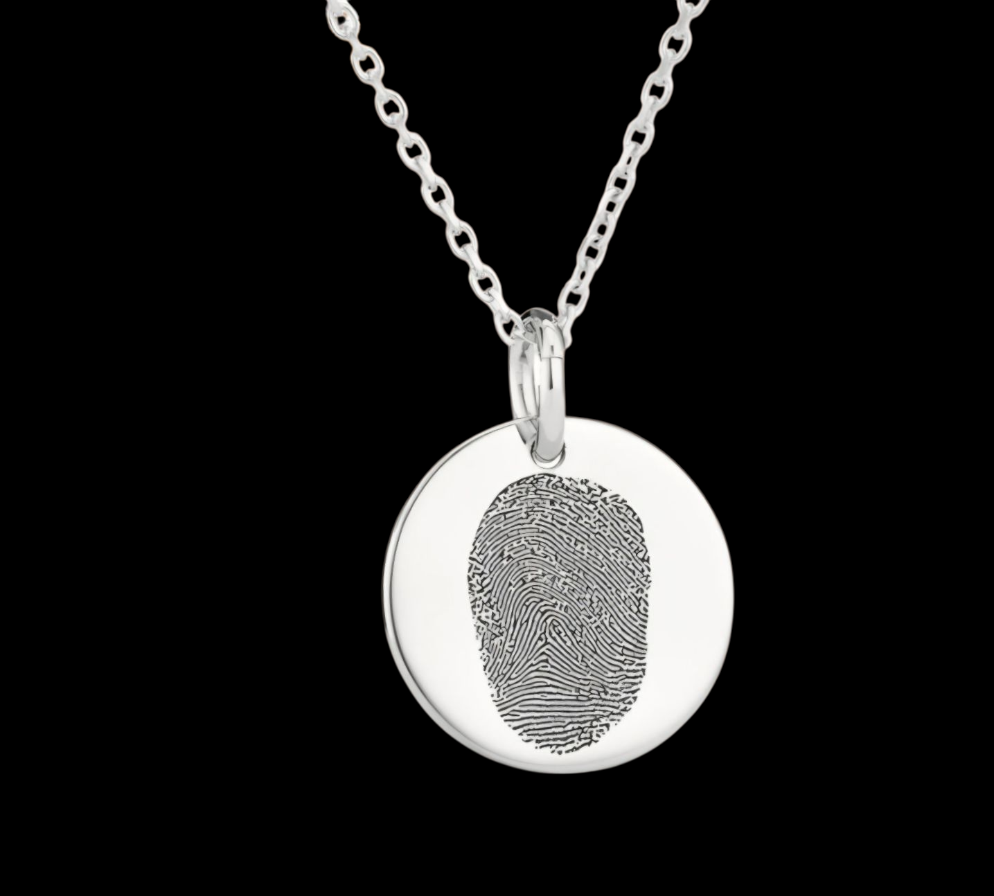 Carmela - Round Fingerprint Necklace